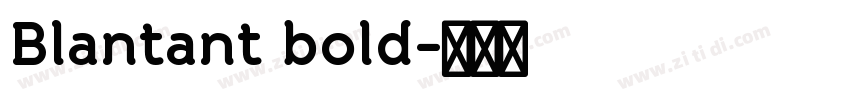 Blantant bold字体转换